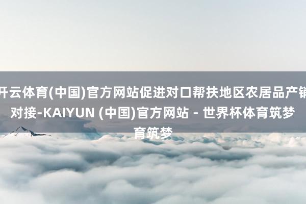 开云体育(中国)官方网站促进对口帮扶地区农居品产销对接-KAIYUN (中国)官方网站 - 世界杯体育筑梦
