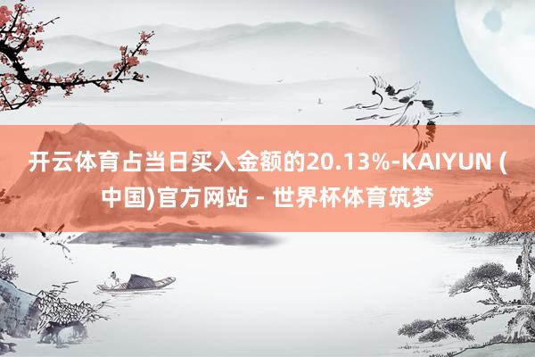 开云体育占当日买入金额的20.13%-KAIYUN (中国)官方网站 - 世界杯体育筑梦