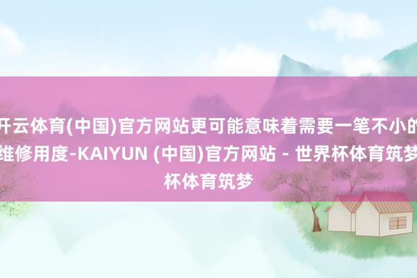开云体育(中国)官方网站更可能意味着需要一笔不小的维修用度-KAIYUN (中国)官方网站 - 世界杯体育筑梦