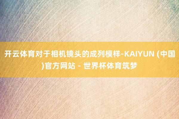 开云体育对于相机镜头的成列模样-KAIYUN (中国)官方网站 - 世界杯体育筑梦