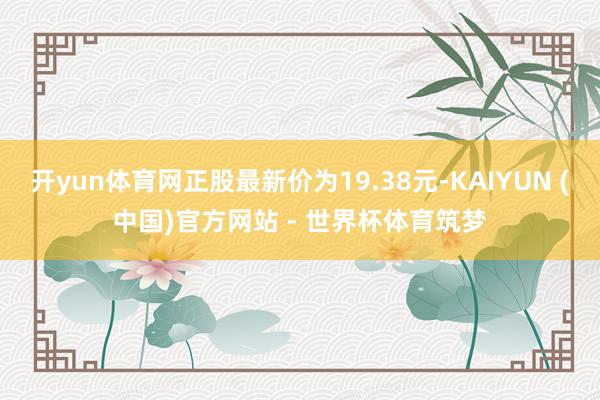 开yun体育网正股最新价为19.38元-KAIYUN (中国)官方网站 - 世界杯体育筑梦